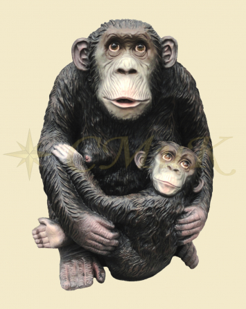Фигурка Обезьяна с обезьянкой